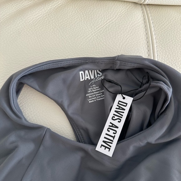 Davis Active - Backless Long Sleeve Jumpsuit Steel - Picture 3 of 3